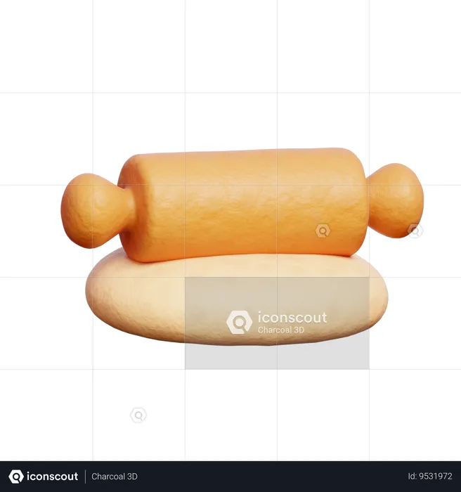 Rolling Pin  3D Icon