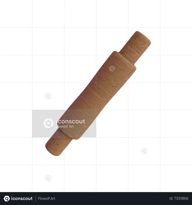 Rolling pin  3D Icon