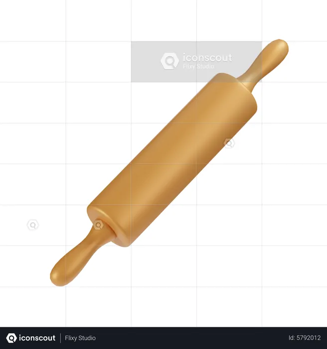 Rolling pin  3D Icon