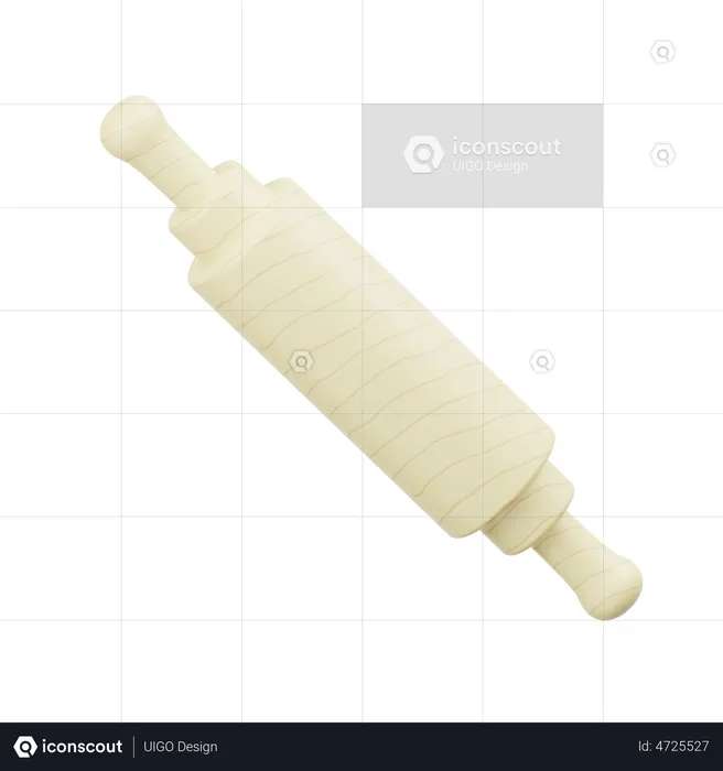 Rolling Pin  3D Illustration