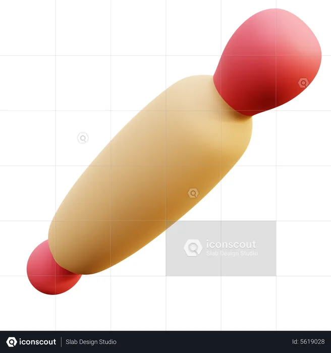 Rolling Pin  3D Icon