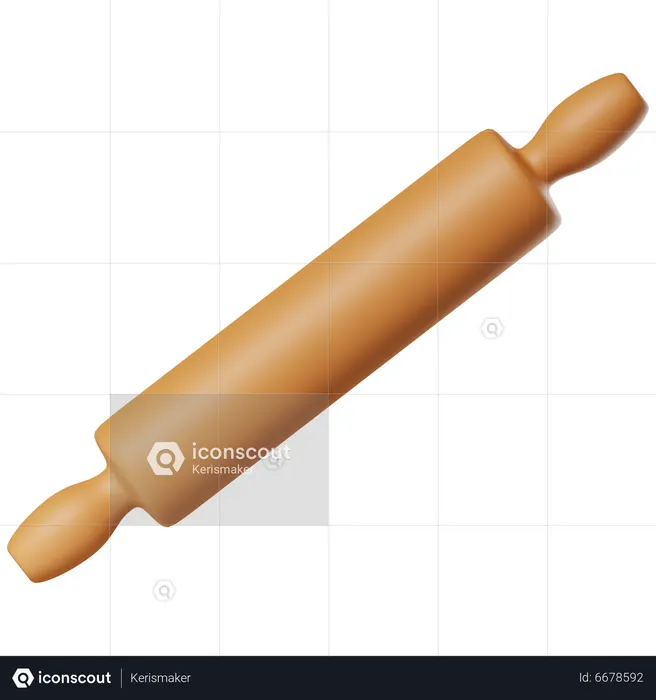 Rolling Pin  3D Icon