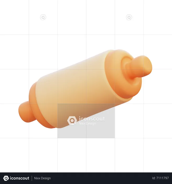 Rolling Pin  3D Icon