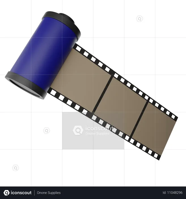 Rollo de película  3D Icon