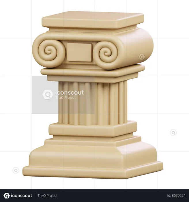 Roman Pole  3D Icon
