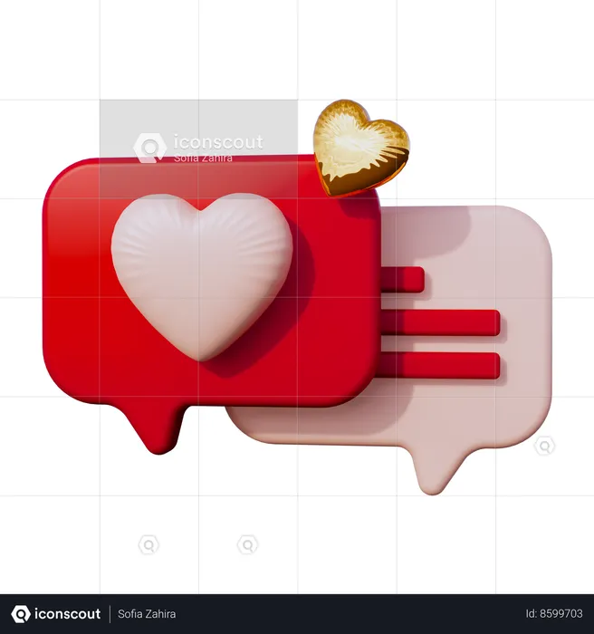 Romance Chat  3D Icon