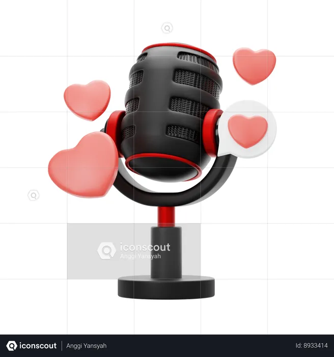 Romance Podcast  3D Icon