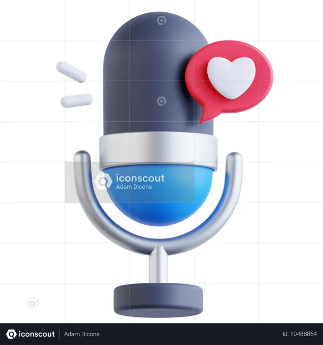 Romance Podcast  3D Icon