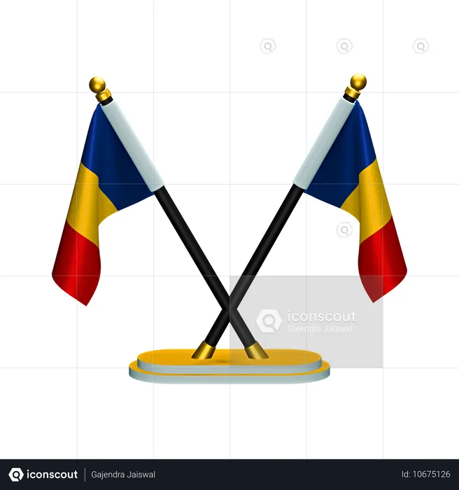 Romania Flag Flag 3D Icon