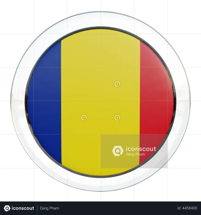 Romania Flag Flag 3D Illustration