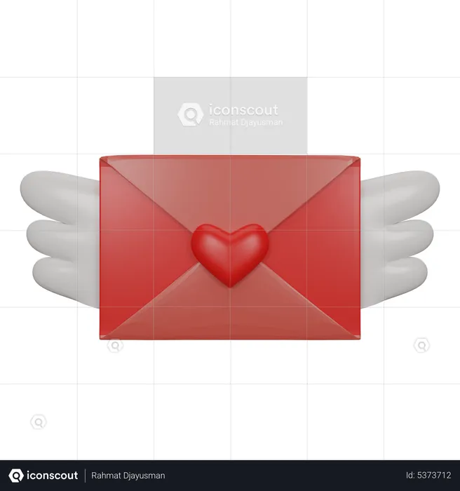 Romantic Letter  3D Icon