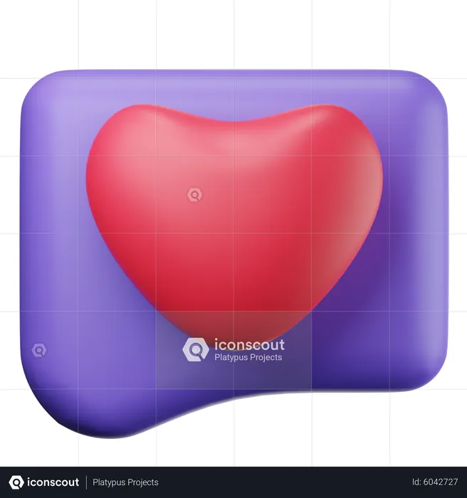 Romantic Message  3D Icon