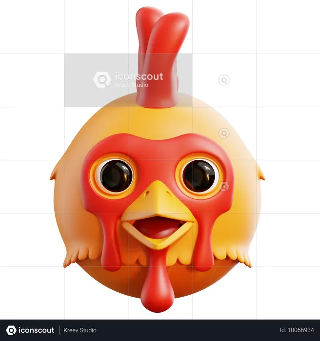 Rooster  3D Icon