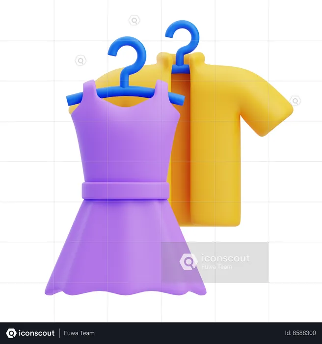 Ropa  3D Icon