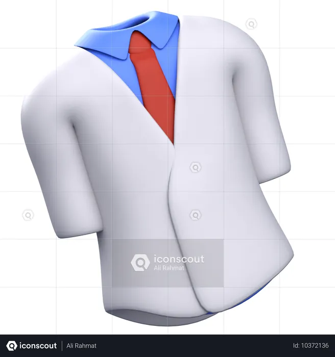 Ropa de cientifico  3D Icon