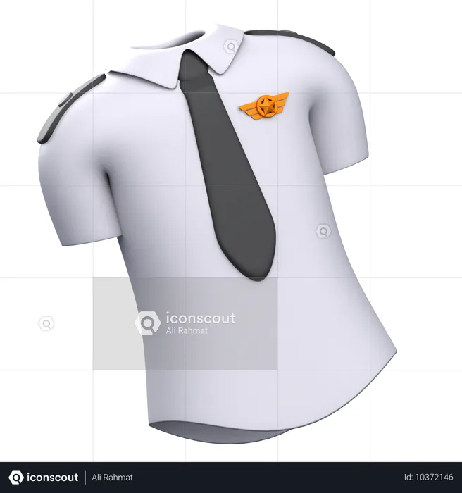 Ropa de piloto  3D Icon