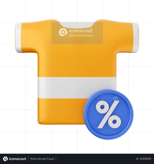 Ropa de descuento  3D Icon