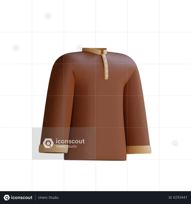 Ropa musulmana  3D Icon