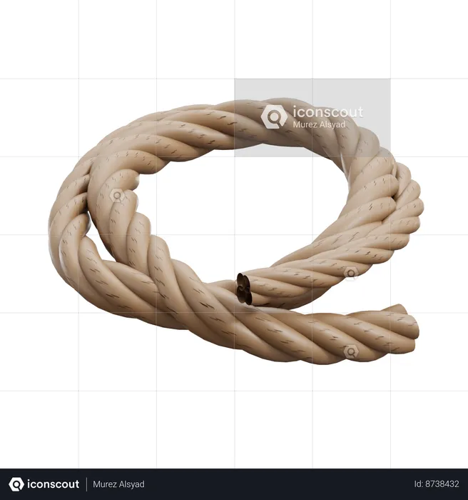 Rope  3D Icon