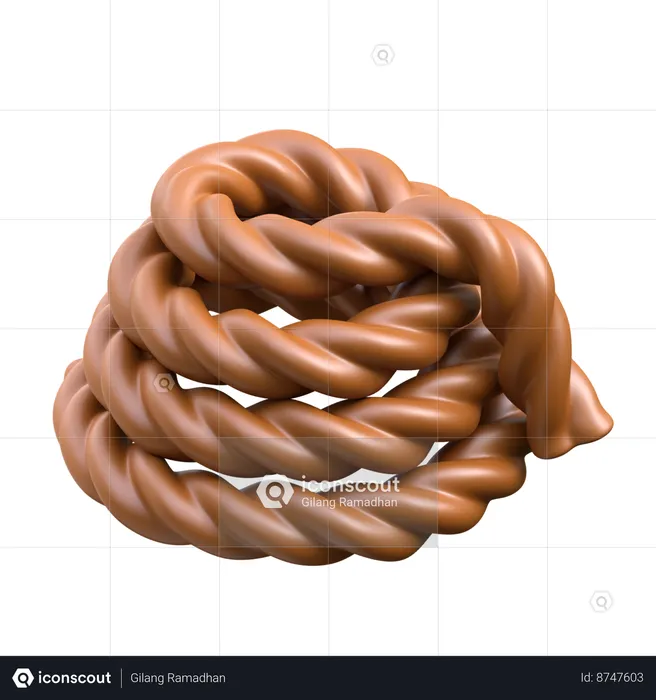 Rope  3D Icon