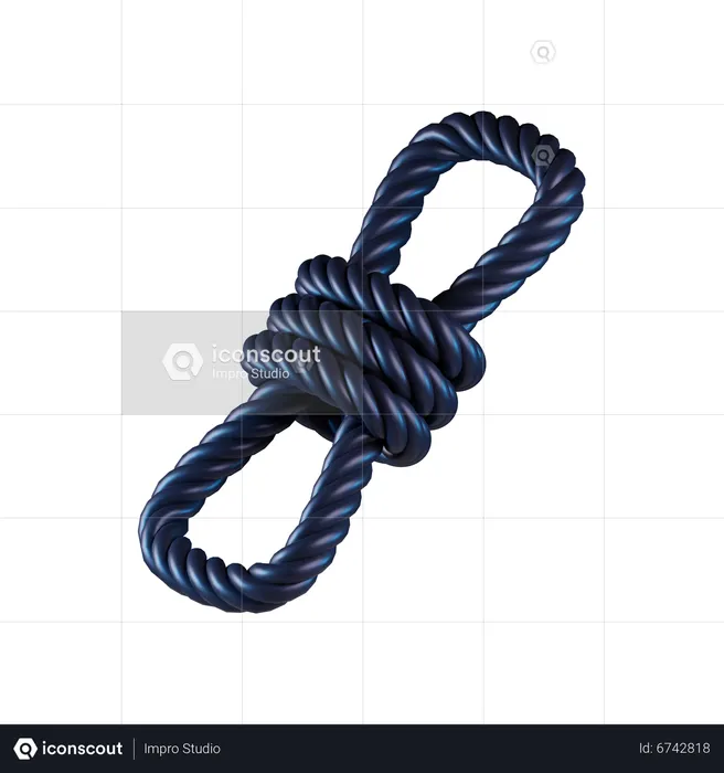 Rope  3D Icon