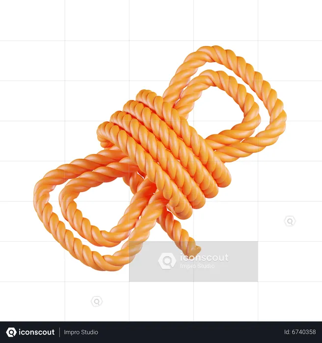 Rope  3D Icon