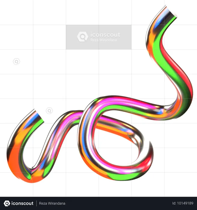 Rope Holographic Shapes  3D Icon