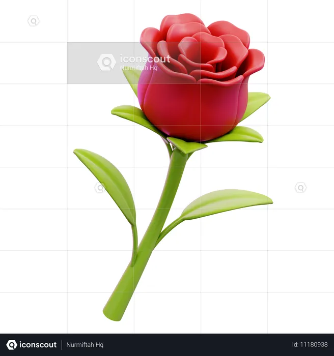 Rosa  3D Icon