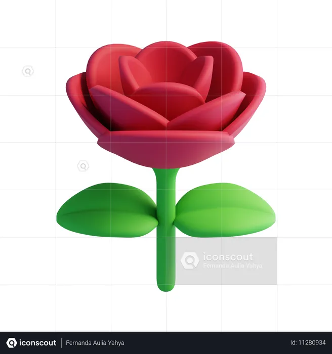 Rosa  3D Icon