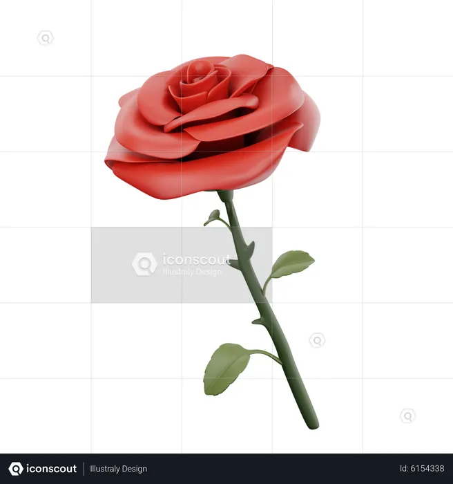 Rose  3D Icon