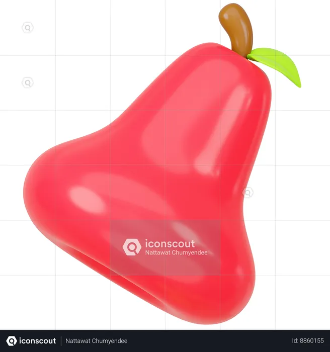 Rose Apple  3D Icon