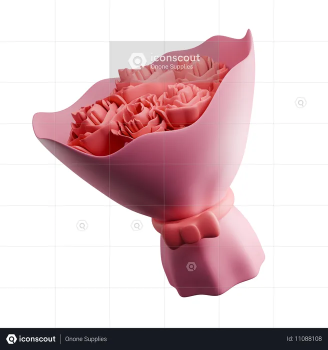 Rose  3D Icon