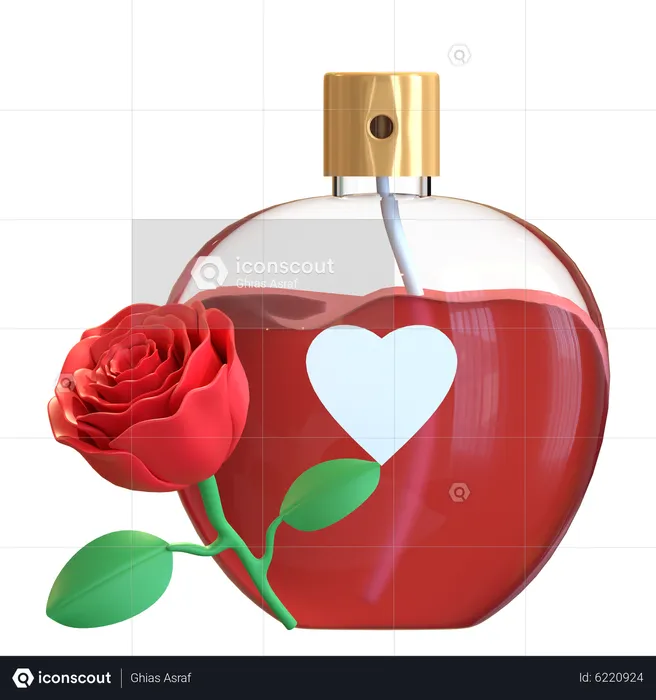 Rose Perfume  3D Icon