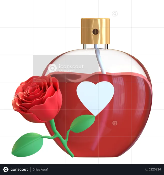 Rosenparfum  3D Icon