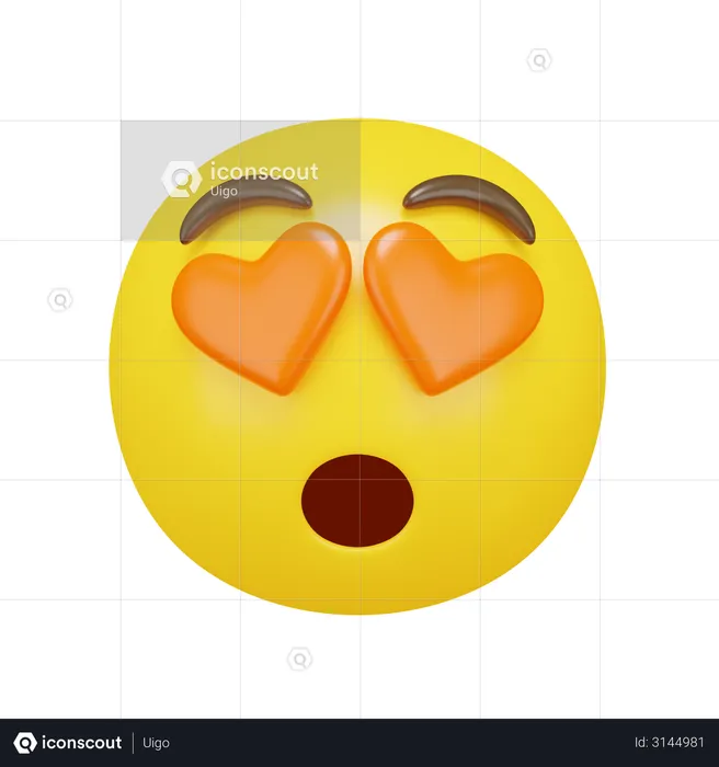 Cara adorável Emoji 3D Emoji