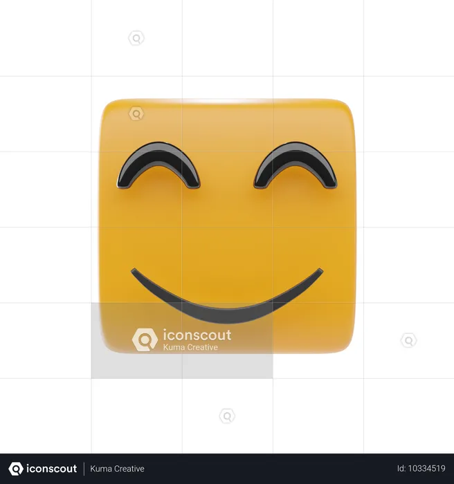 Rosto sorridente Emoji 3D Icon