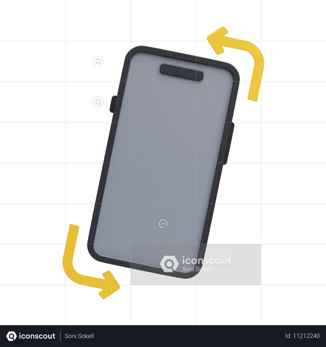 回転する  3D Icon