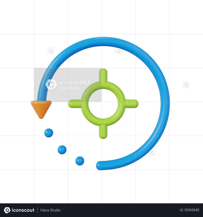 Rotate  3D Icon