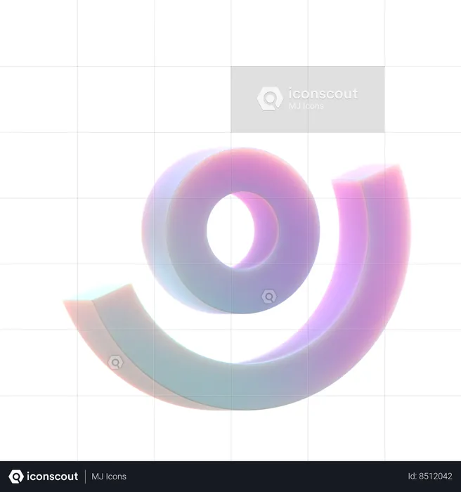 Rotate Arc and Circle  3D Icon