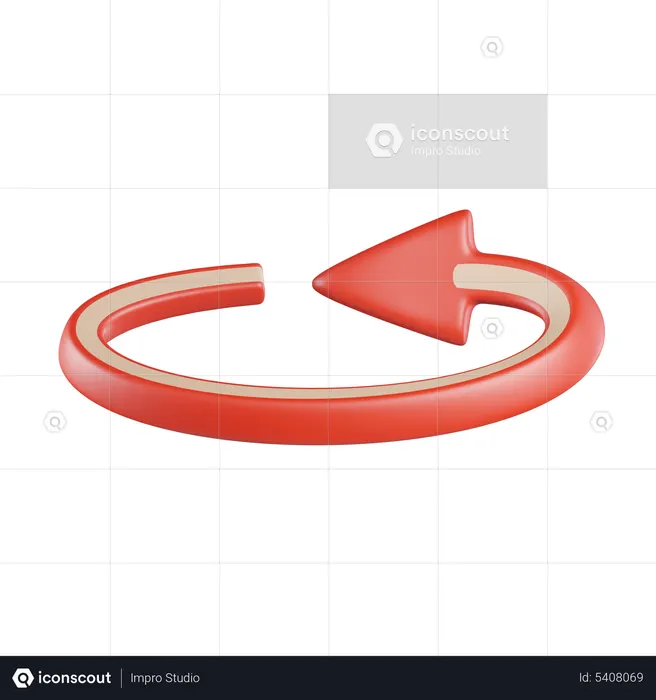 Rotate Arrow  3D Icon