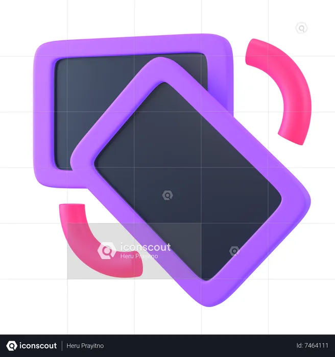 Rotate Phone  3D Icon