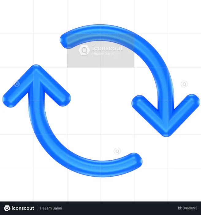 Rotation  3D Icon