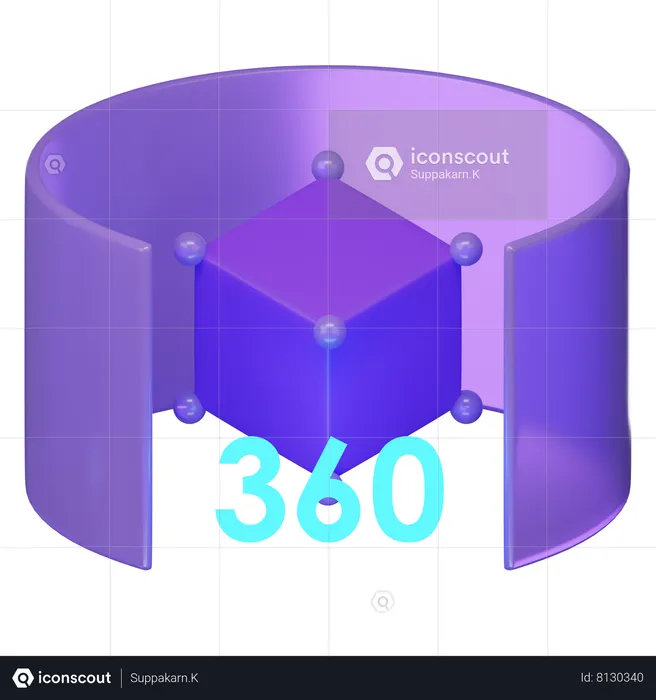 Rotation à 360°  3D Icon