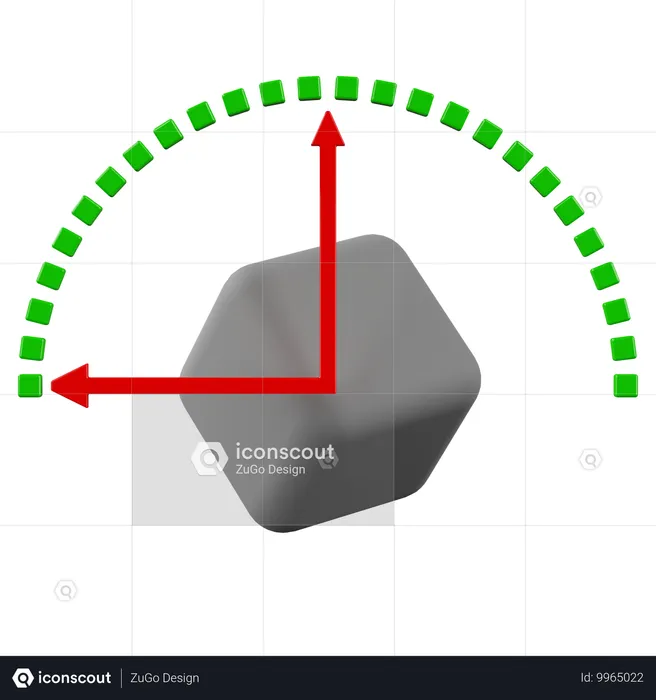 Rotation Cube Object  3D Icon