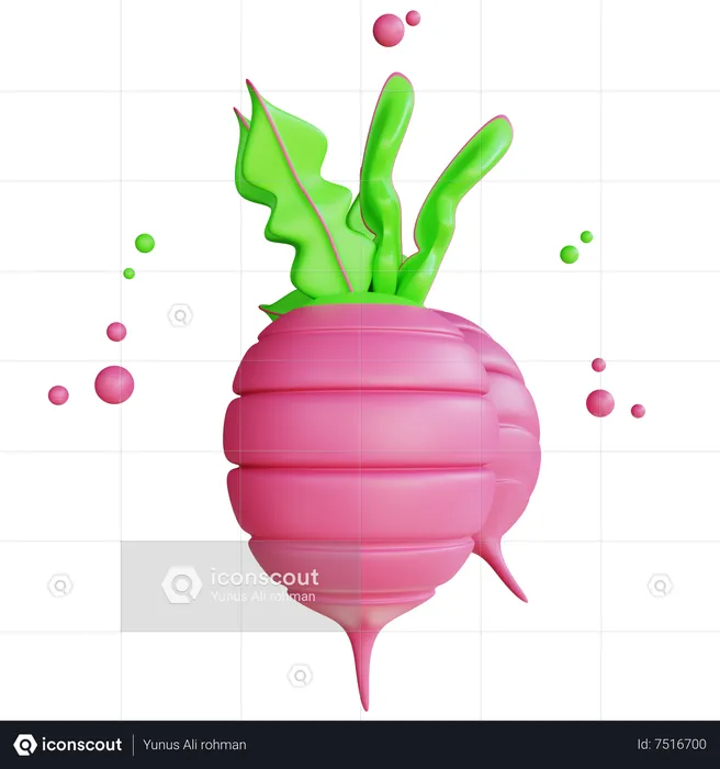 Rote Beete  3D Icon