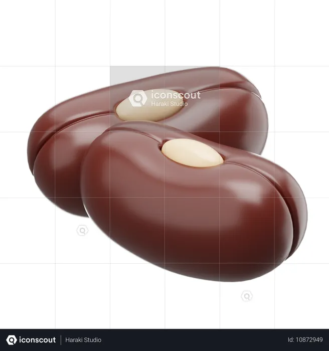 Rote Bohnen  3D Icon