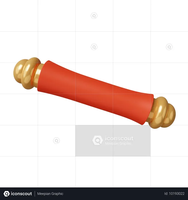 Rote Schrift  3D Icon