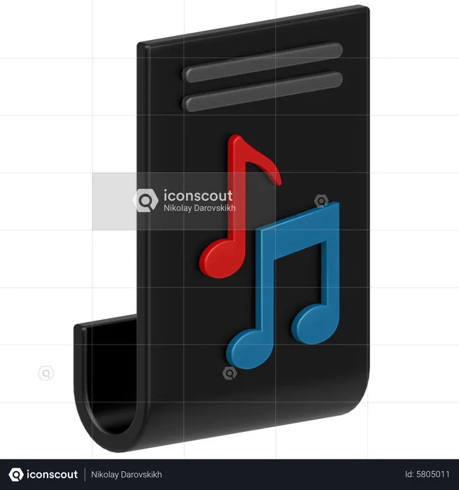 Roteiro musical  3D Icon