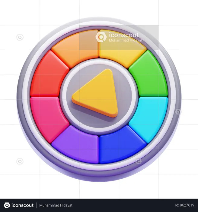 Palette de couleurs  3D Icon