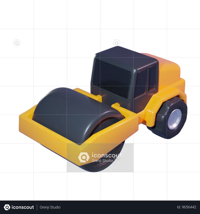 Compacteur routier  3D Icon